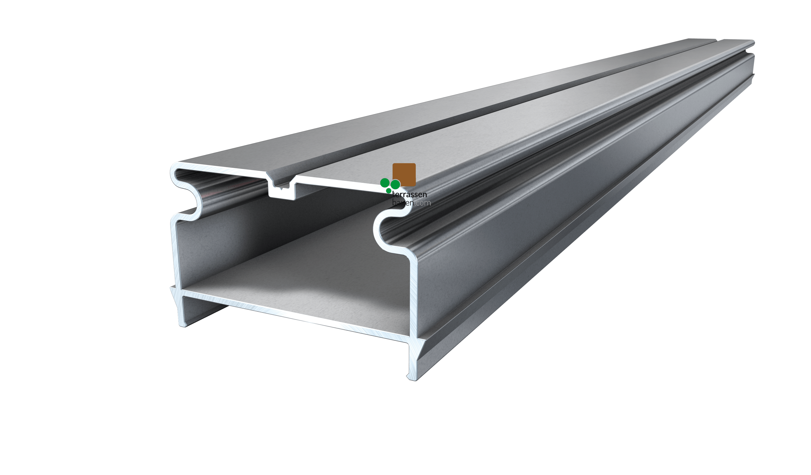 K&R Isostep H Aluminium-Unterkonstruktion, natur, 64x40,5x3000mm