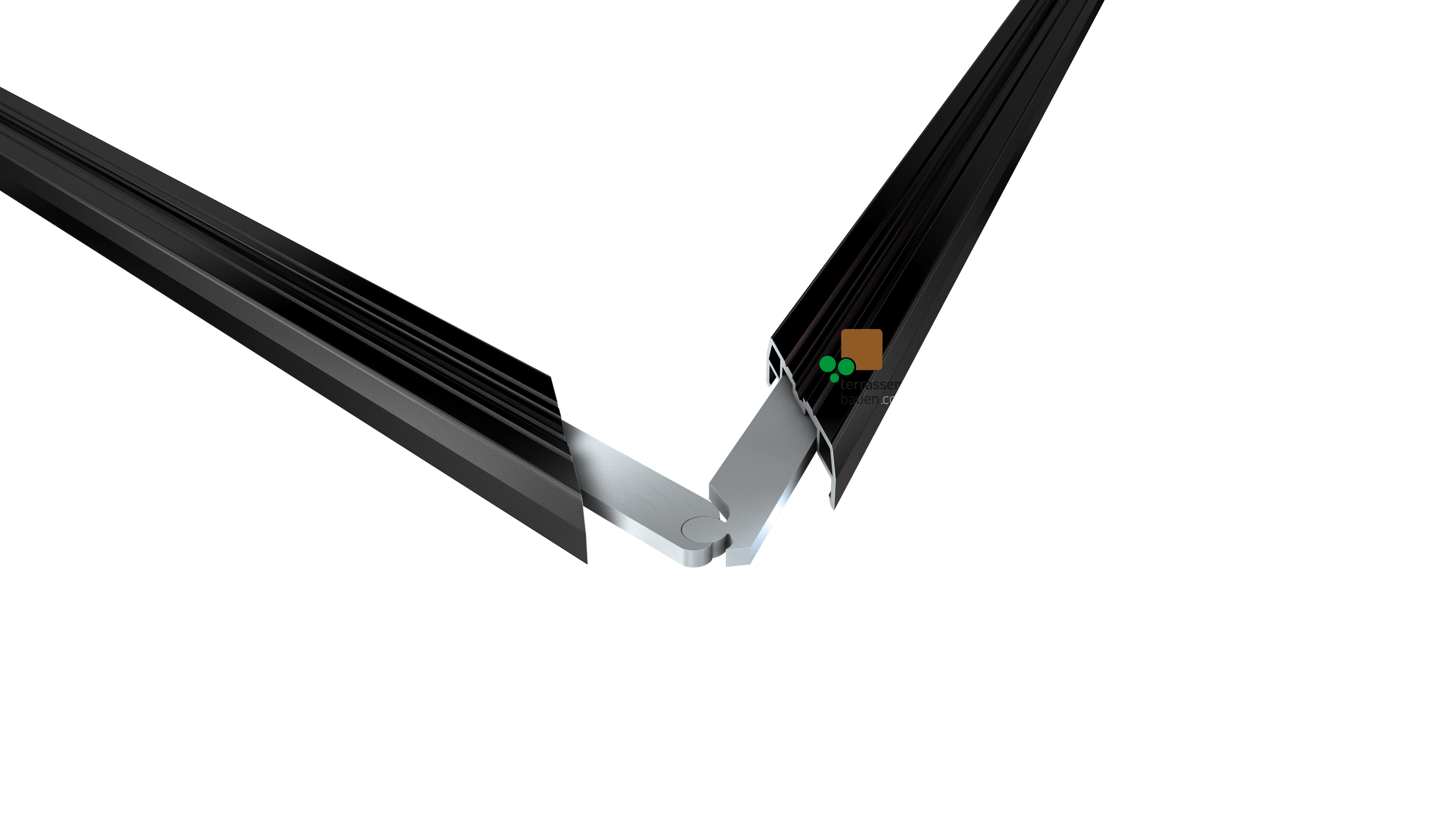 K&R Terracon variabler Eckverbinder für SMART Isostep, 80mm Schenkellänge, 1 Stück