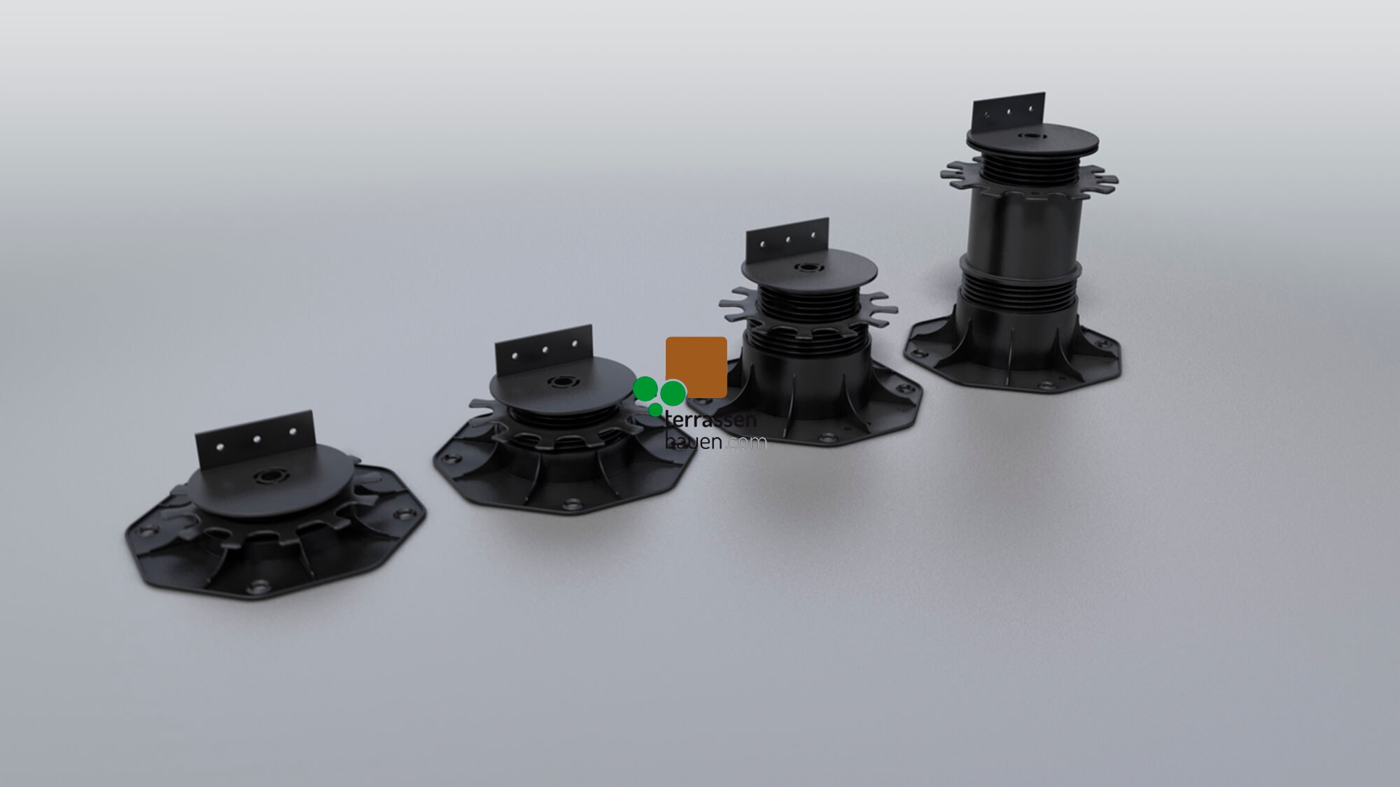 K&R Terracon Terrassenlager, verschiedene Höhen