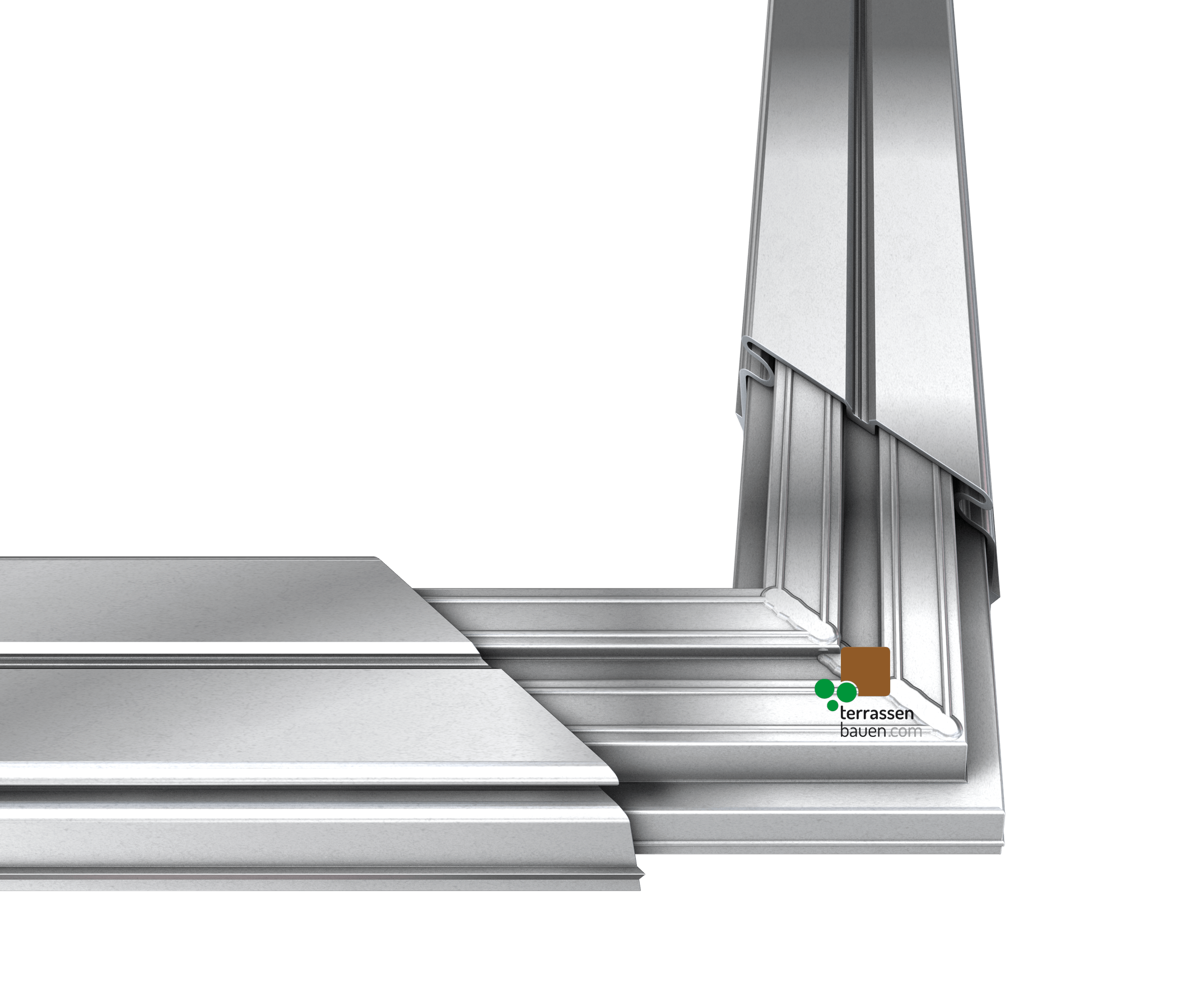 K&R Terracon Eckverbinder für Isostep H, 196mm Schenkellänge, 2 Stück