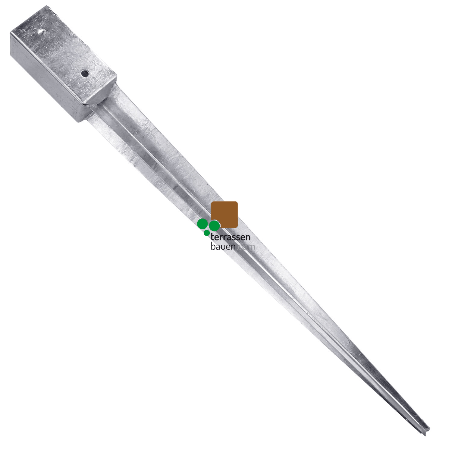 TBcom Einschlagbodenhülse 91mm, verschiedene Längen